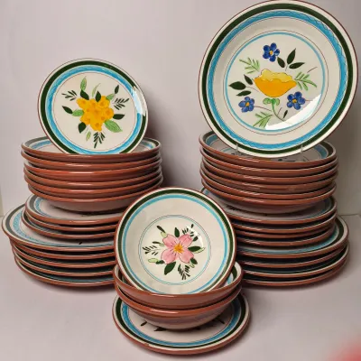 LOT 343K: Assortment of Stangl Country Garden Plates & Bowls