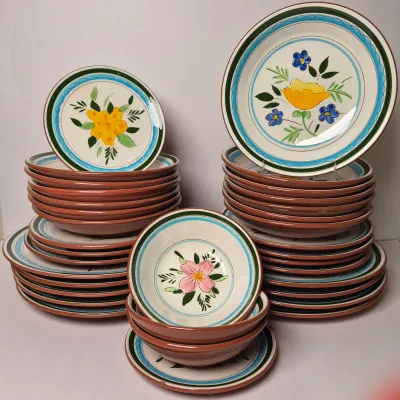 LOT 343K: Assortment of Stangl Country Garden Plates & Bowls