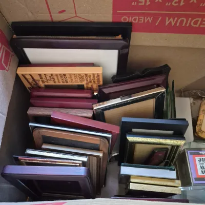 LOT 349L: Two Boxes Full of Picture Frames in Various Sizes