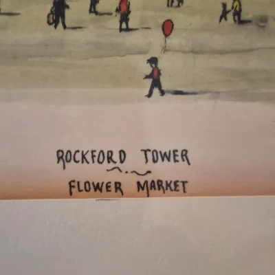 LOT 347L: Delaware Art by F.H. Jefferis-Rockford Tower Flower Market & Breck's & Walker's Mills Brandywine Creek