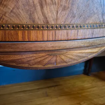 LOT 360D: Vintage Flame Mahogany Sideboard with Detailed Inlay
