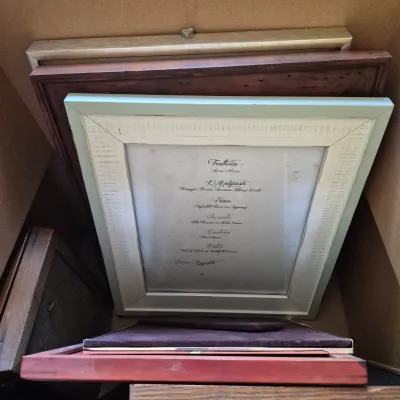 LOT 349L: Two Boxes Full of Picture Frames in Various Sizes