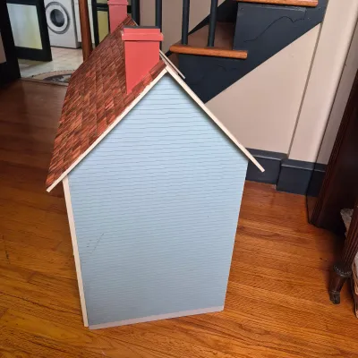 LOT 350L: Vintage Wooden DIY Dollhouse