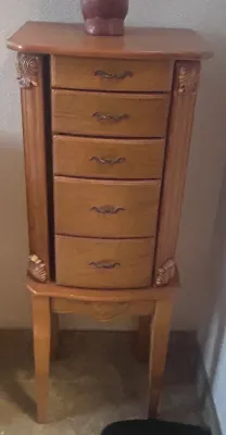 F jewelry cabinet