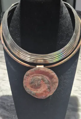 2 unique Necklaces ~ one Copper / one 4 strand Steel