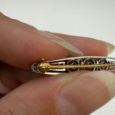 14k Pins, Trifari Brooches, with 10K Chain and More (ST-BM)
