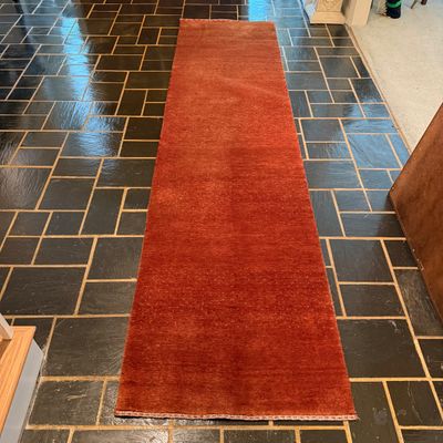 2’5” x 9’10” Rust Orange Runner Rug (E-BM)