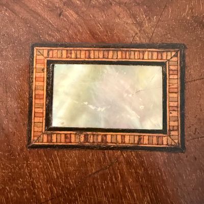 Wooden Jewelry Box with Mother of Pearl Inlay (BR2-BM)