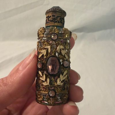 Petite Jeweled Caged Perfume Bottles (BR2-BM)