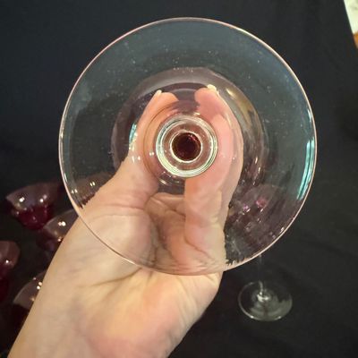 Cranberry Stemware (D-BM)