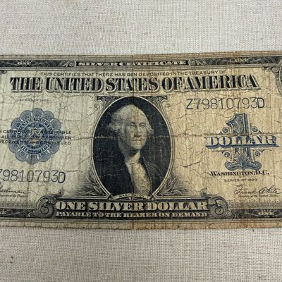 1923 $1 Silver Certificate “Horse Blanket” (ST-BM)