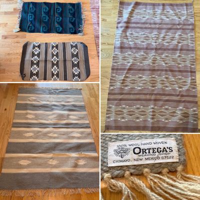 Ortega's 100% Wool Hand Woven Area Rug & More (D-BM)