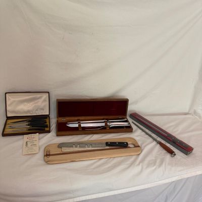 Case XX, Gerber and More Knives plus Soundview Millworks French Bread Board (BR2-BM)