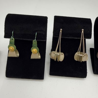 Necklaces, Earrings & Pendants incl Sterling, Mod Glass, and Sculptural Designs (ST-BM)