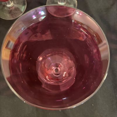 Cranberry Stemware (D-BM)