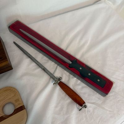 Case XX, Gerber and More Knives plus Soundview Millworks French Bread Board (BR2-BM)