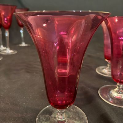 Cranberry Stemware (D-BM)