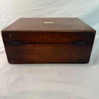 Wooden Jewelry Box with Mother of Pearl Inlay (BR2-BM)