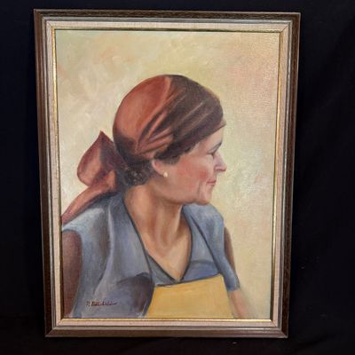 Two Framed Original Portraits by P. Batchelder (LR-BM)