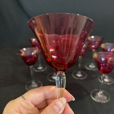 Cranberry Stemware (D-BM)