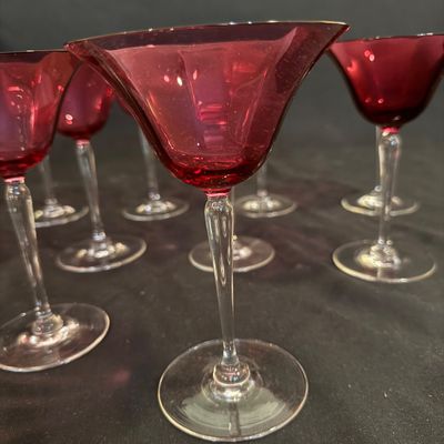 Cranberry Stemware (D-BM)