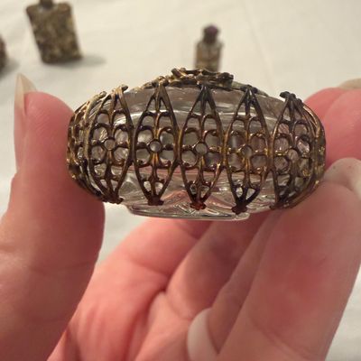 Petite Jeweled Caged Perfume Bottles (BR2-BM)