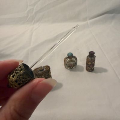 Petite Jeweled Caged Perfume Bottles (BR2-BM)