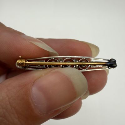 14k Pins, Trifari Brooches, with 10K Chain and More (ST-BM)