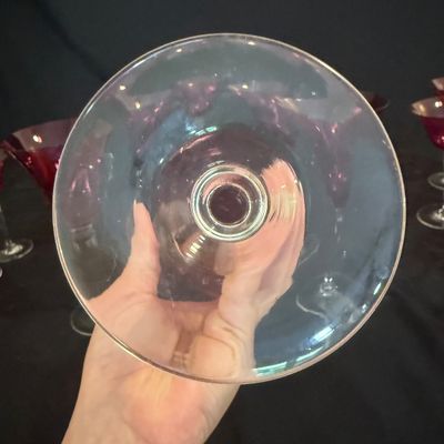 Cranberry Stemware (D-BM)