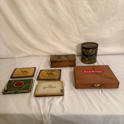 Vintage Cigarette and More Tins (LR-BM)