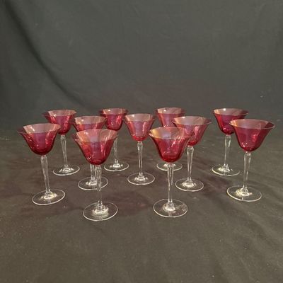 Cranberry Stemware (D-BM)