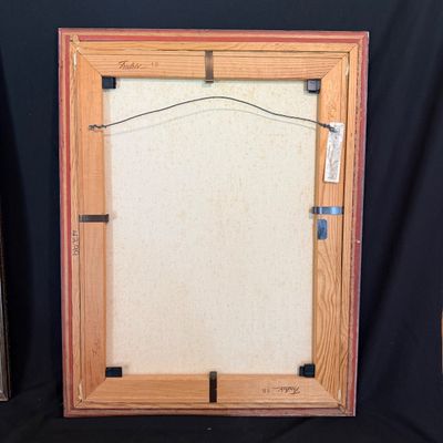 Two Framed Original Portraits by P. Batchelder (LR-BM)