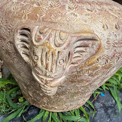 Thai Elephant Plant Pot & Various Terracotta Pots (DG-BM)