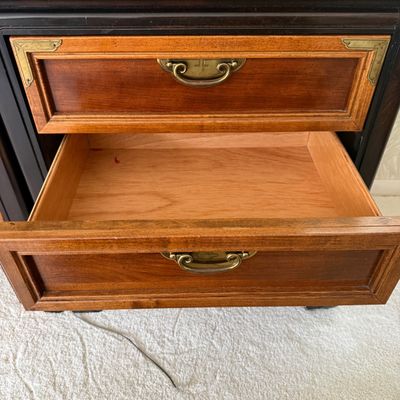 Broyhill Premier King Size Ming Dynasty Storage Headboard and Nightstands (MBB-BM)
