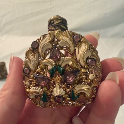 Petite Jeweled Caged Perfume Bottles (BR2-BM)