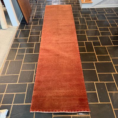 2’5” x 9’10” Rust Orange Runner Rug (E-BM)