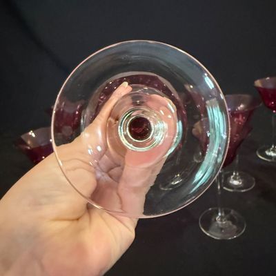 Cranberry Stemware (D-BM)