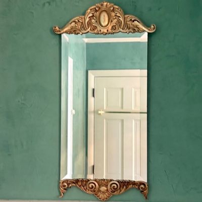 Baroque Style Gold-Framed Wall Mirror (MBB-SF)