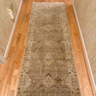 Rug & Home 2’6” x 12’ Wool Runner Rug (MBB-BM)
