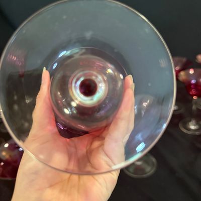 Cranberry Stemware (D-BM)