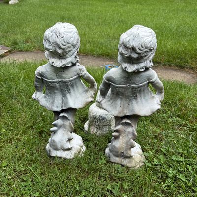 Three Girl Garden Statues (DG-BM)