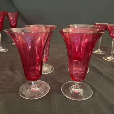 Cranberry Stemware (D-BM)