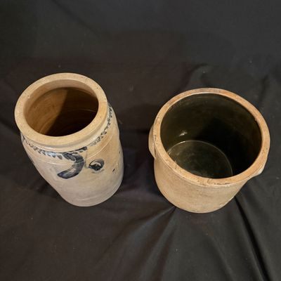 Two Stoneware Crocks (LR-BM)