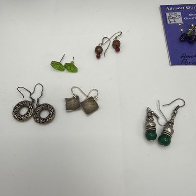 Necklaces, Earrings & Pendants incl Sterling, Mod Glass, and Sculptural Designs (ST-BM)