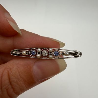 14k Pins, Trifari Brooches, with 10K Chain and More (ST-BM)