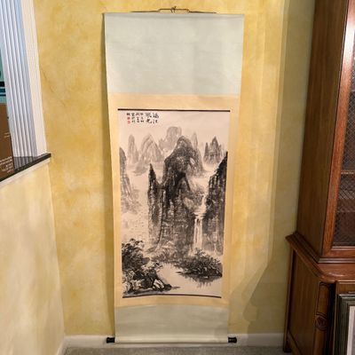 Chinese Landscape Painting Scroll (DR-BM)