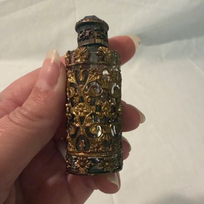 Petite Jeweled Caged Perfume Bottles (BR2-BM)