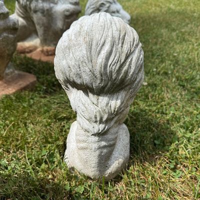 Four Concrete Lion Statues (BP-BM)