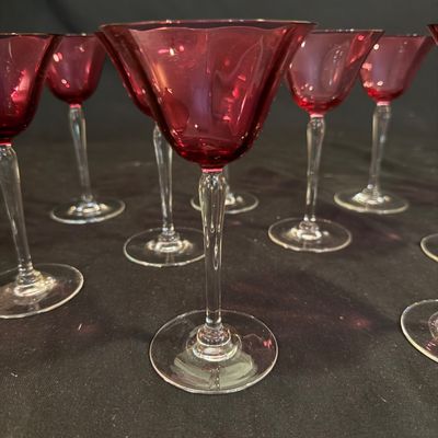 Cranberry Stemware (D-BM)