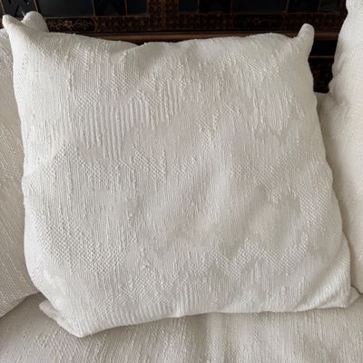 Two Piece Cream Sectional Sofa (LR-BM)